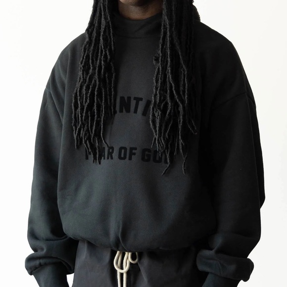 Fear Of God Essentials Hoodie - Jet Black - Picture 5 of 5
